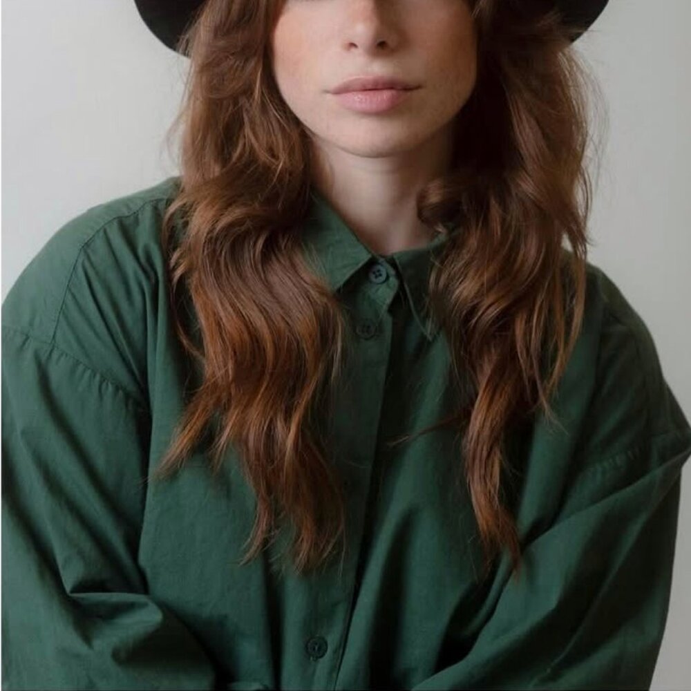 Jesse Kamm Alberta Shirt in Forest Green - Picture 6 of 6